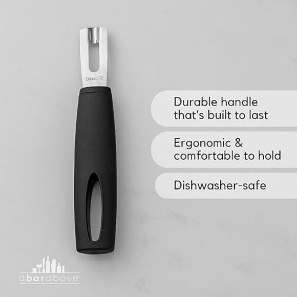 Channel Knife - Stainless Steel Bar Tool - Garnish for Cocktail Mixers - Picture 2 of 5